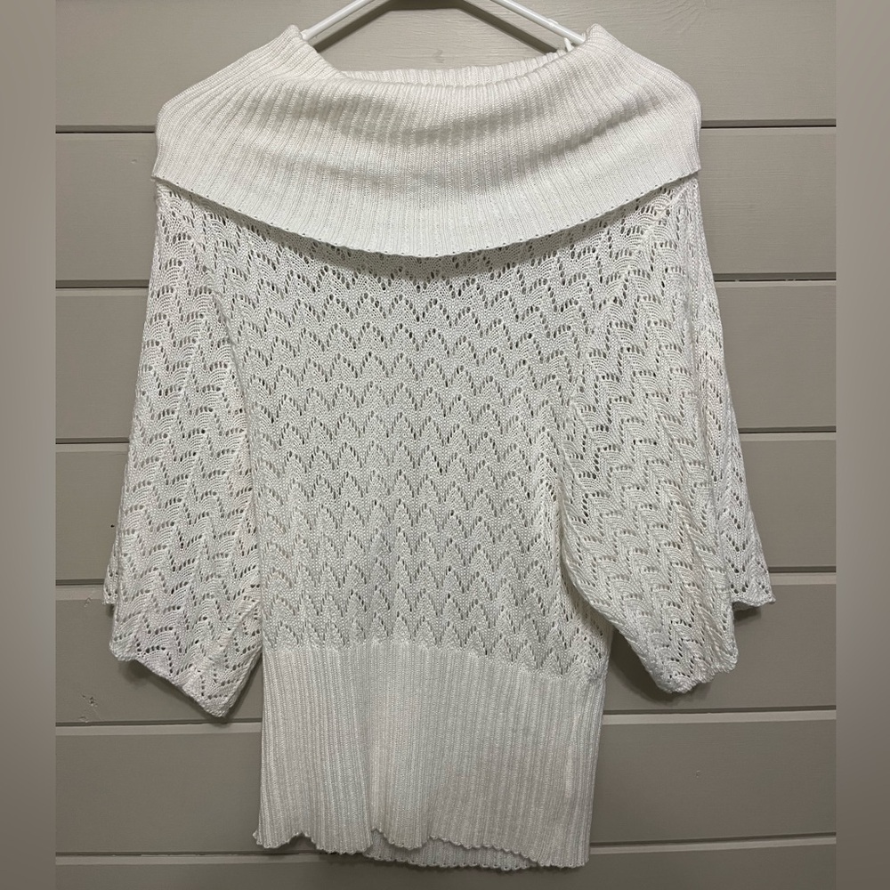 Turtleneck Short Sleeve Sweater